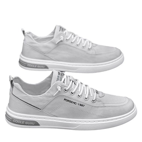 Canvas shoes for men - Summer new breathable white shoes for men, Korean style versatile sports casual sneakers trendy shoes