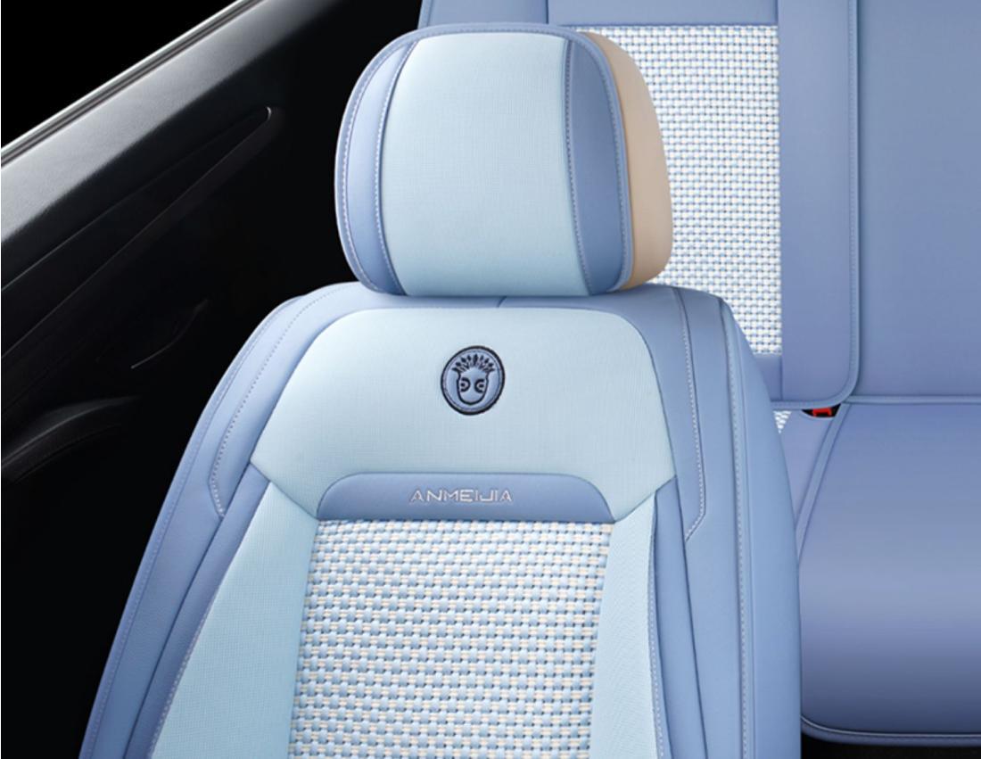 New car seat cover four seasons universal cushion summer ice silk breathable car seat cover net red full surround cushion