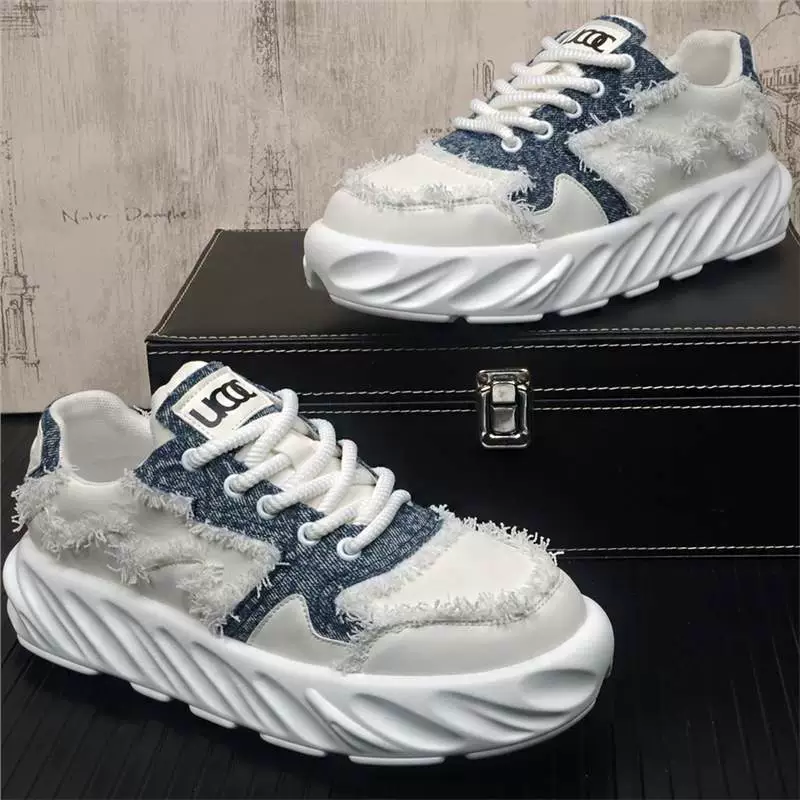 Дышащая спортивная сеть красная мода повседневная обувь дикий европейский тренд обувь на толстой подошве