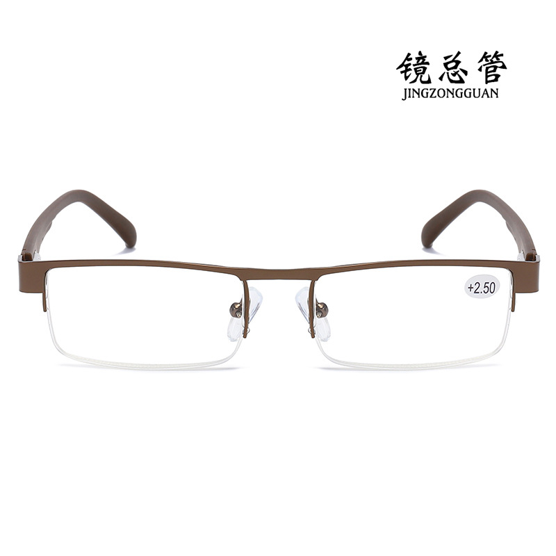 2025 Cross-border New Metal Diaosi Half Frame Spring Legs Men's…