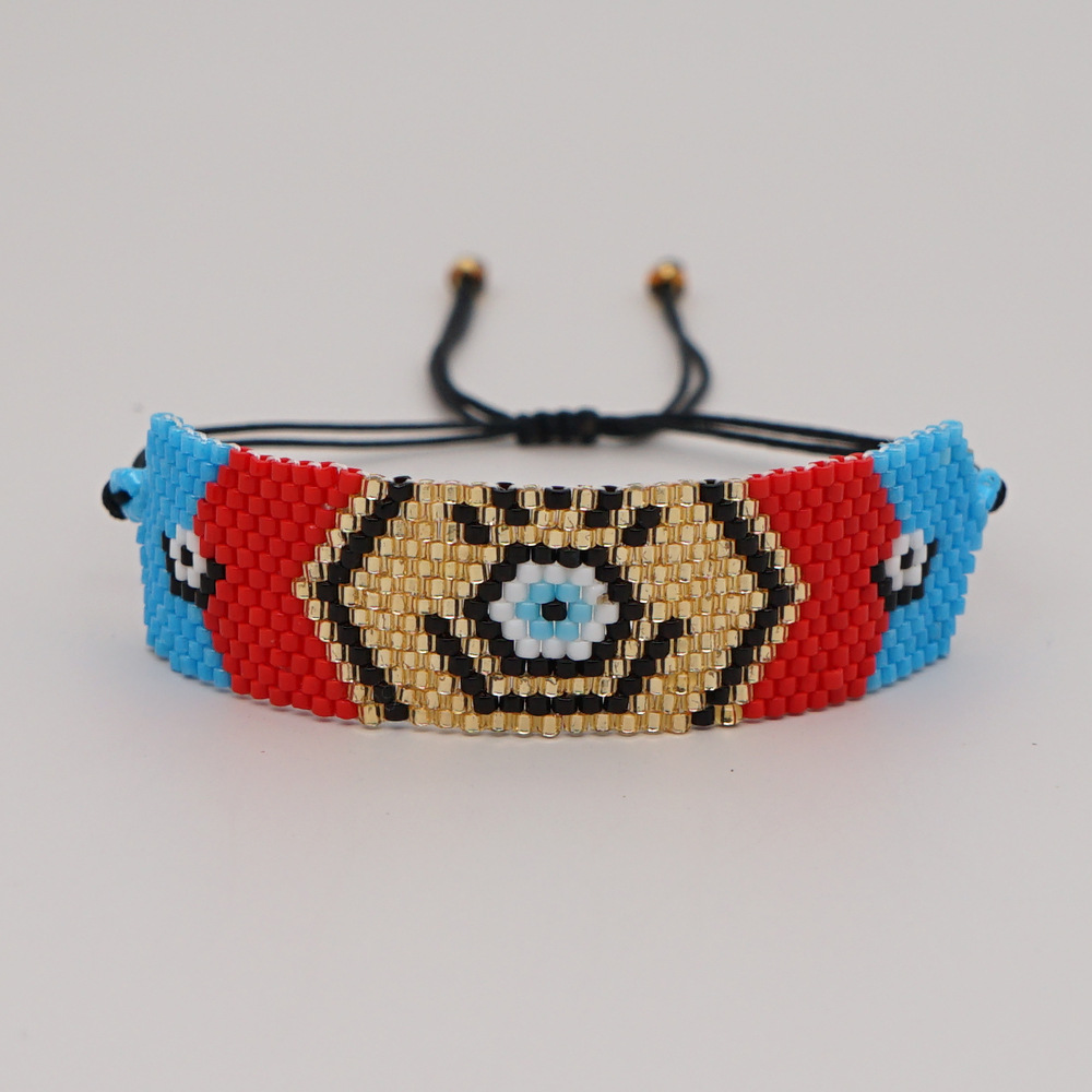 Bracelet De Perles Géométriques De Couleur Contrastante De Mode display picture 4