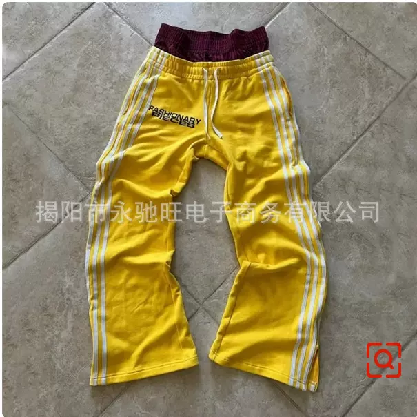个性街头拼接双裤头跨境外贸直销新款美式休闲裤男时尚潮牌休闲裤