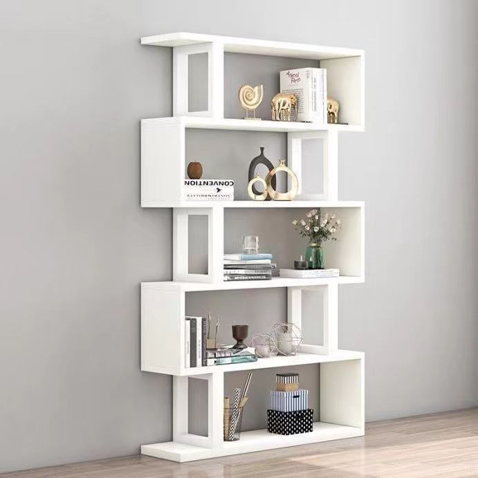 Multi-Layer Storage Cabinet Living Room Partition Storage Display Shelf Bookshelf Storage Rack Floor-Standing Iron Modern Simple Children