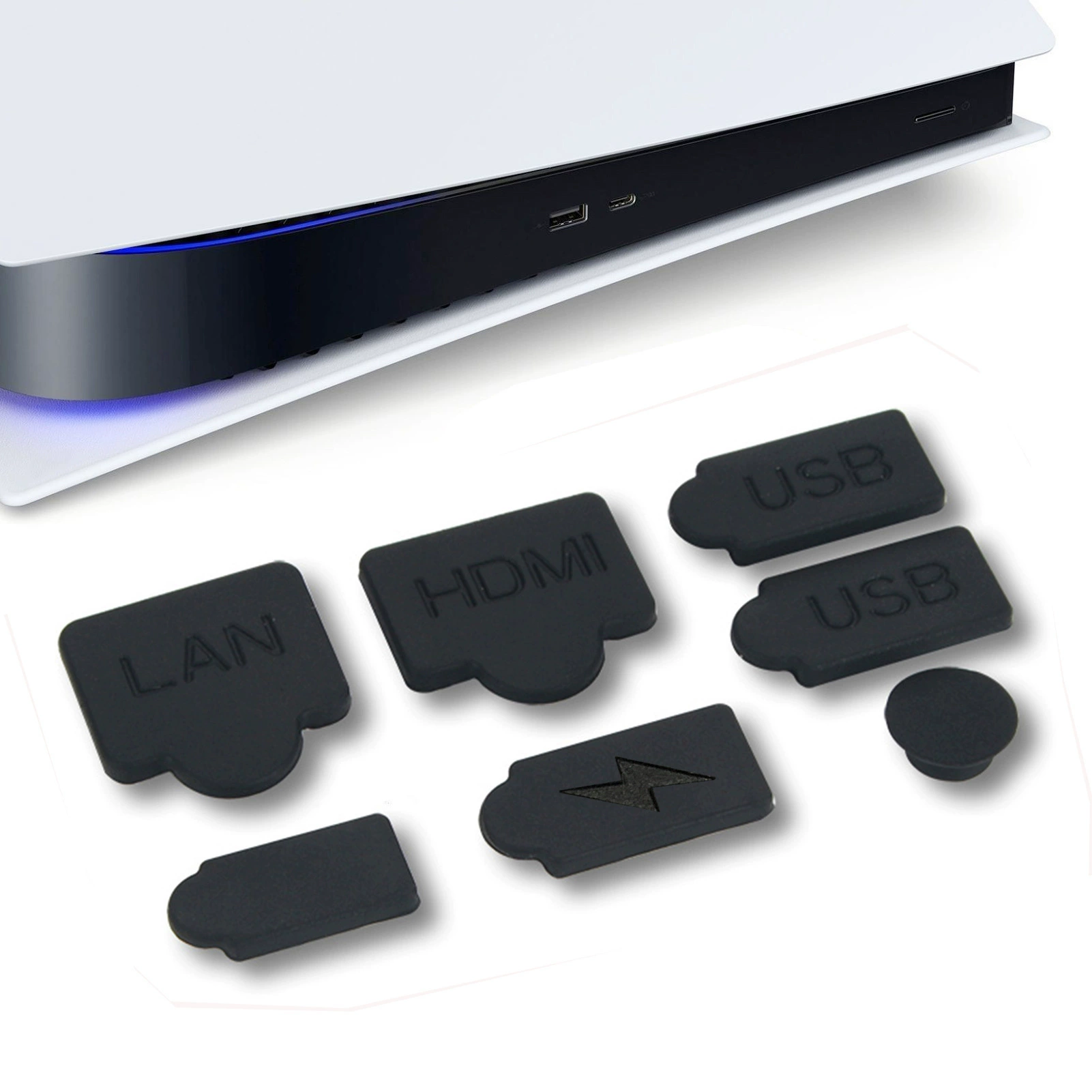 Кросс-бордер хост PS5 защитная крышка от пыли USB-HDMI, dust plug, набор против пыли, 7 новых товаров 7 производителей