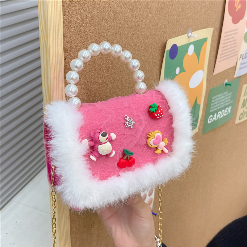 Bolsa para niños bolsa de mensajero de aire exterior 2022 nueva niña moda linda princesa bolsa de hombro pequeña fragancia bolso