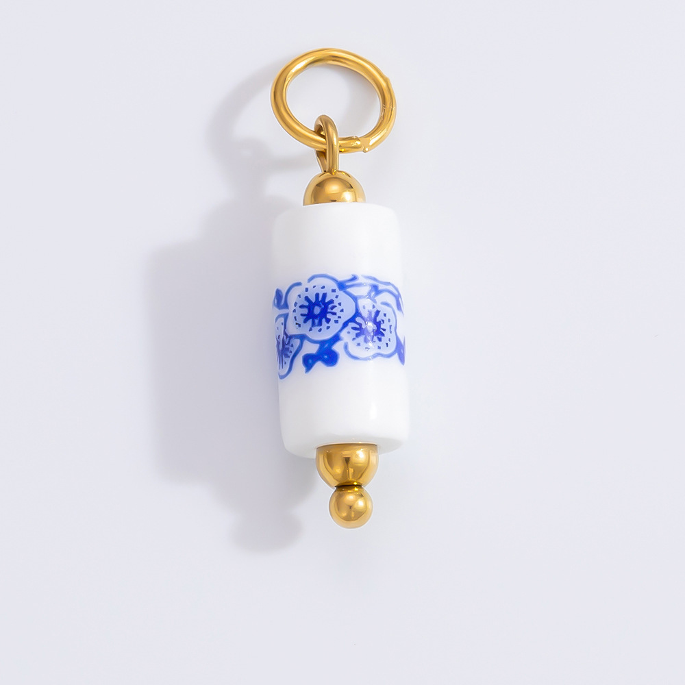 1 Piece Set 4.29*24.15mm 304 Stainless Steel Zircon PVD Coated Real Gold Plated Heart Shape Flower Butterfly Polished Pendant DIY Jewelry Accessories display picture 41