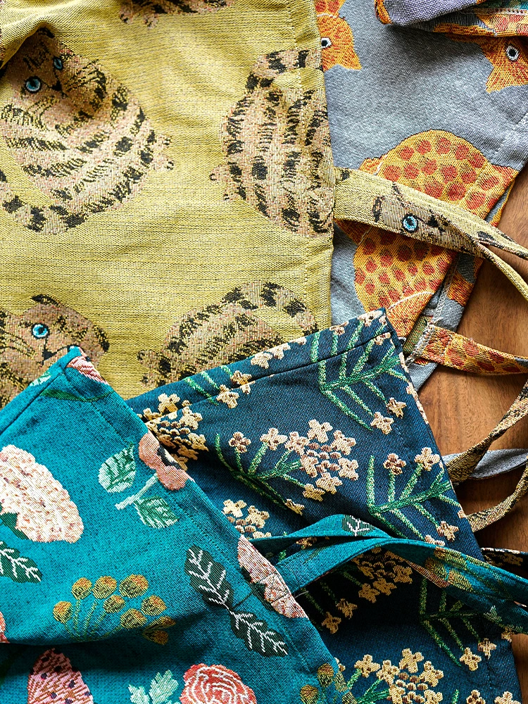 MATSUO MIYUKI Мацуо Миюки/модель художника/сумка для покупок с вышивкой