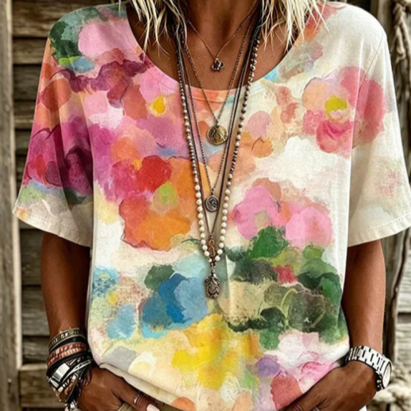 Women's V-Neck Plus-Size Short-Sleeve T-Shirt, New Trendy Loose-Fitting T-Shirt, Factory Wholesale, Affordable Tops Women's V-Neck Plus-Size Short-Sleeve T-Shirt, New Trendy Loose-Fitting T-Shirt, Factory Wholesale, Affordable Tops