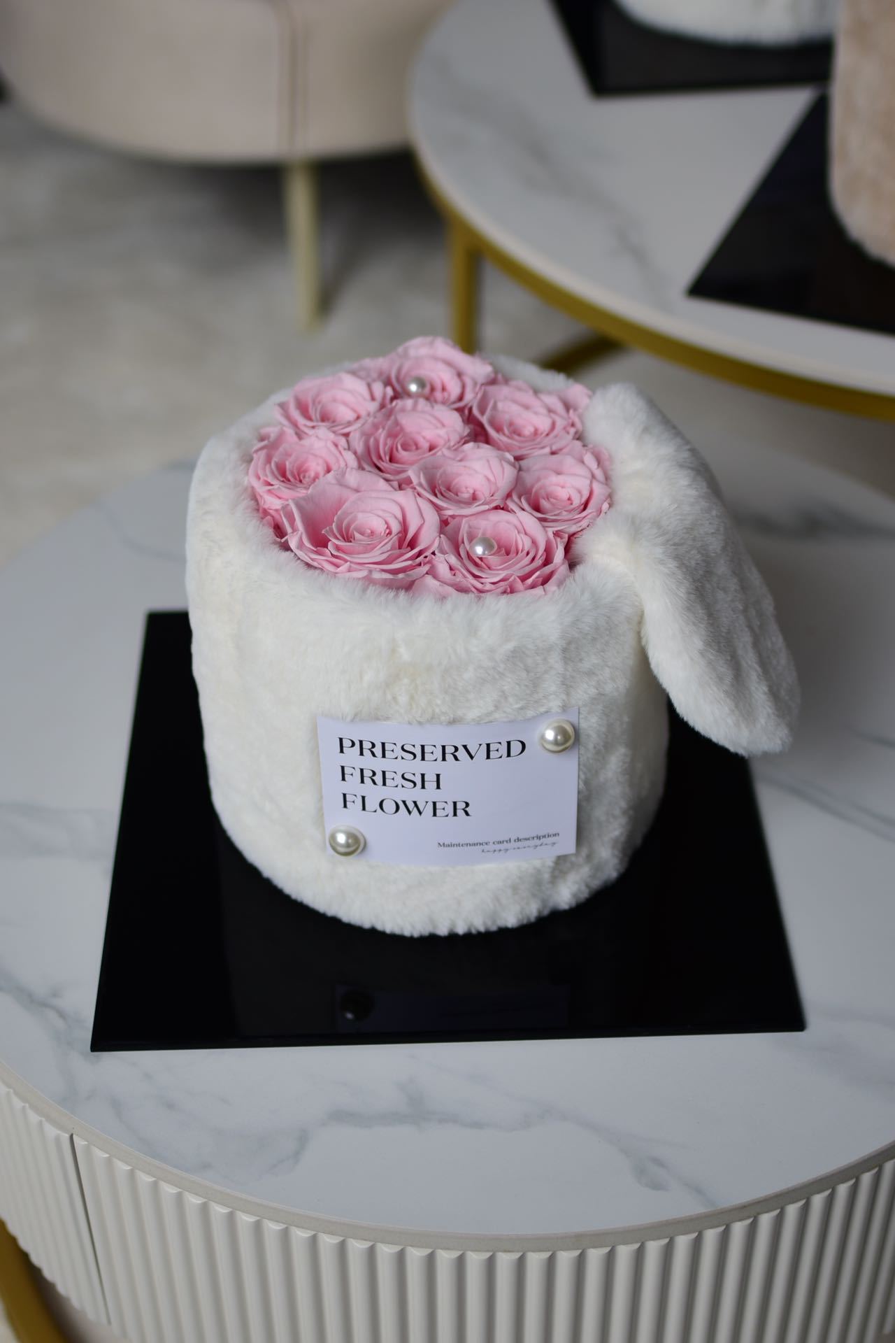 창백한 핑크 포옹 배럴 27*27*25cm