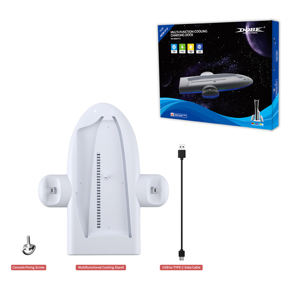 PS5游戏手柄座充带RGB多功能炫彩氛围灯