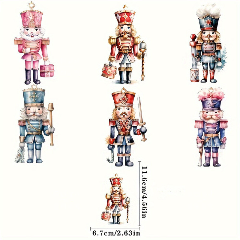 跨境新品6件圣诞节胡桃夹子士兵创意礼物装饰品家居派对挂件装饰|undefined