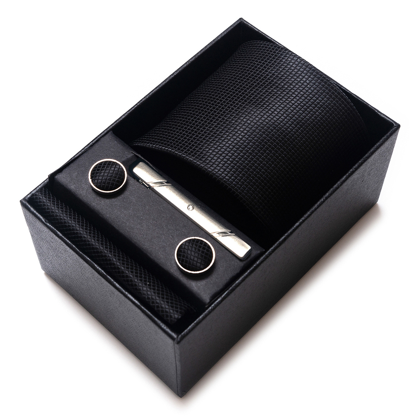 Set de Caja de Regalo con Corbata de Negocios para Hombre de Rayón Jacquard para Boda