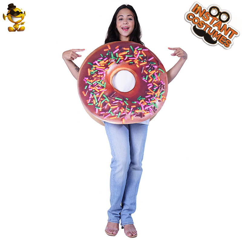 De Halloween de Los Niños los hombres y las mujeres divertido juego rol donut Impresión digital traje COSPLAY ropa rendimiento