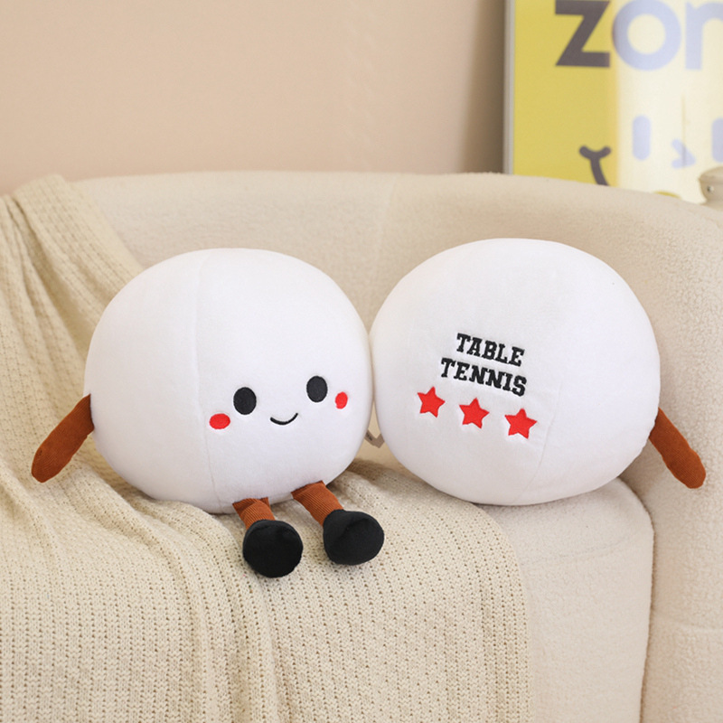 Caricatura con manos y pies muñecas de tenis de mesa almohada lindo muñeca almohada para dormir en la cama super suave juguetes de peluche transfronterizo
