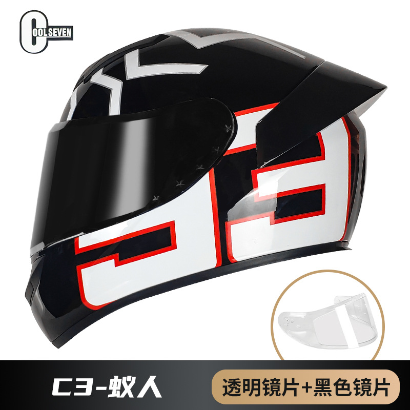 3C certificado casco de la motocicleta DOT casco completo casco de la motocicleta del coche eléctrico de comercio exterior fábrica Four Seasons National Standard Class A