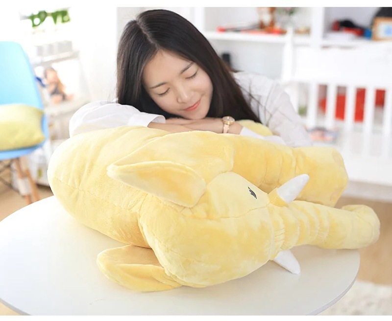 Soft Stuffed Elephant Plush Toy For Babies Sleeping Comfort Pillow_voghion.com