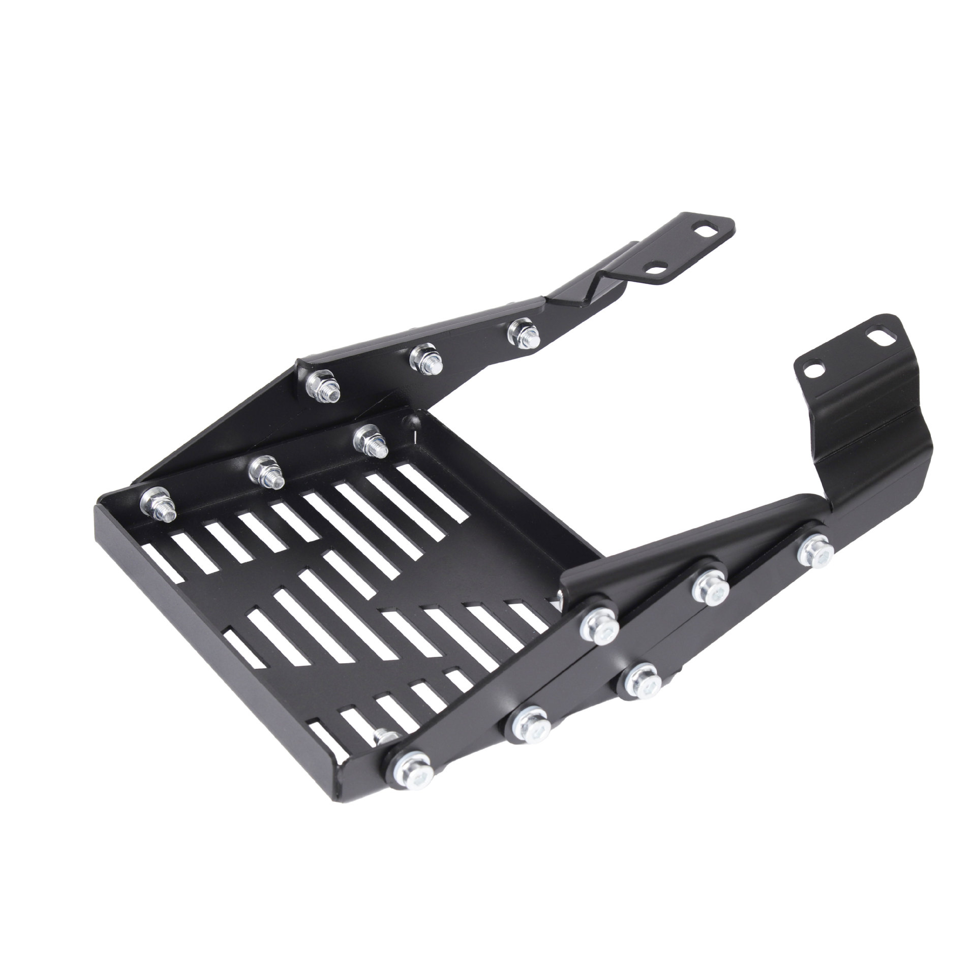 Aplicable a la motocicleta Y15, M-modelo deslizante portador de cola portador retráctil portador de cola plegable negro