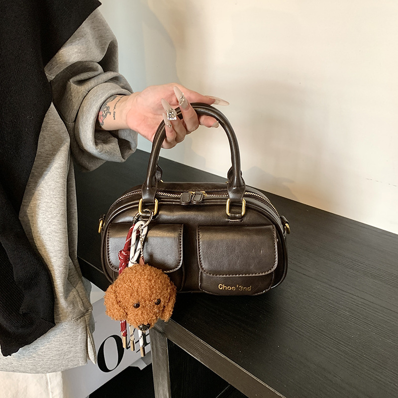 Retro Damen Umhängetasche Korean Style Handtasche Kissen Tasche_voghion.com