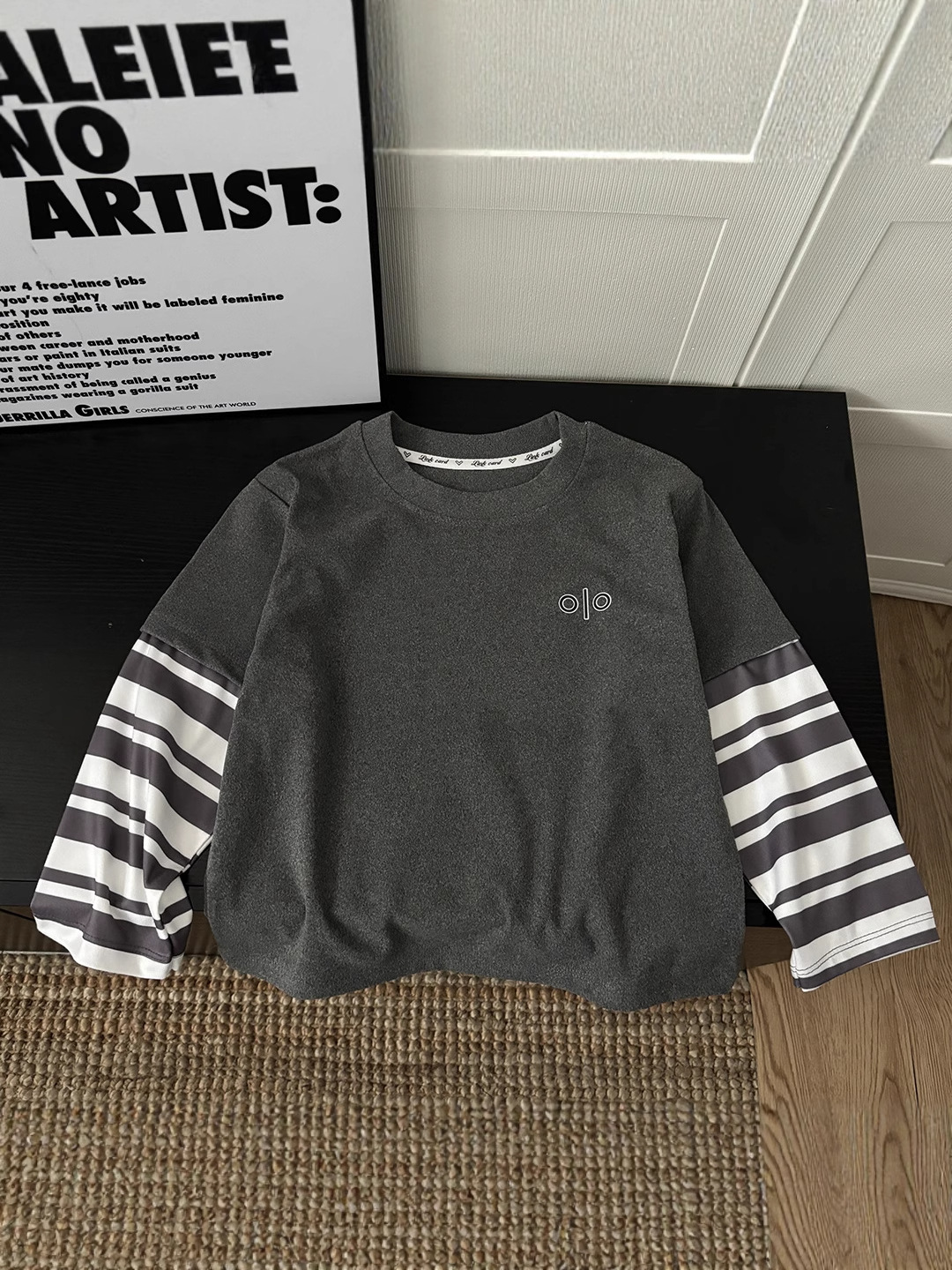 Camiseta de manga larga para niños, dos piezas de camisa de algodón, delgada primavera y otoño, ropa de moda para niños y niñas, versión coreana
