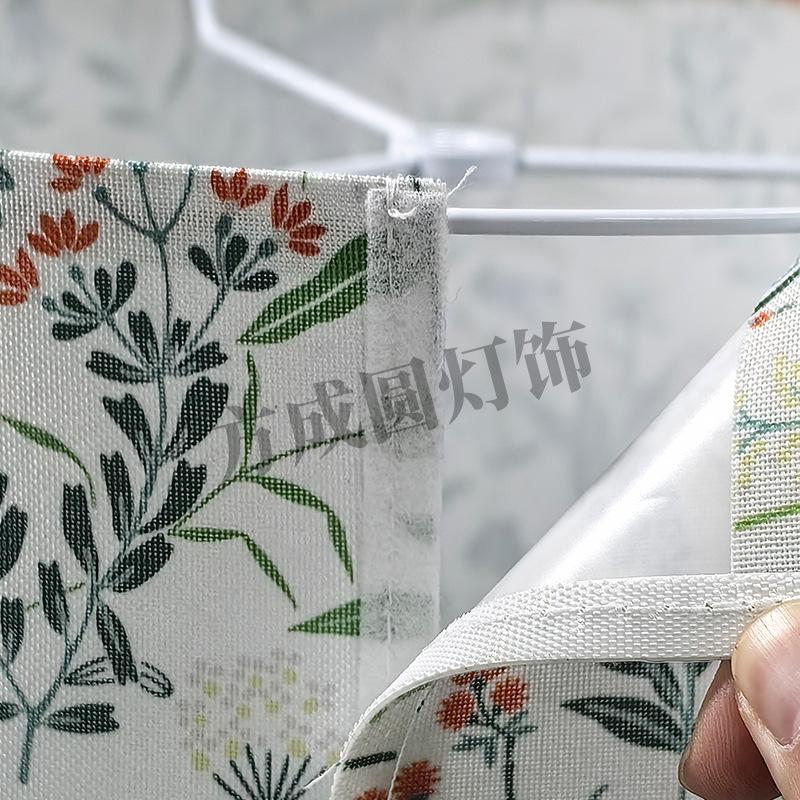 Floral lámpara de escritorio desmontable pequeña lámpara de piso fresca tela lámpara de cama hotel decoración lámpara de cama