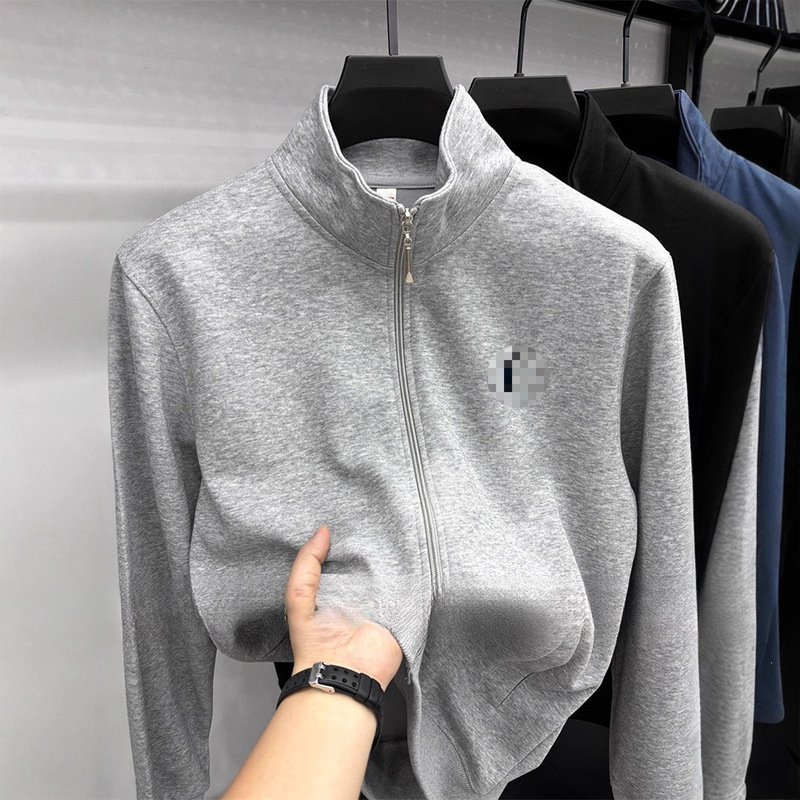 Cross-Border [Outlet 90% off Zone] Paul Jacket Men's Spring and Autumn Zipper Cardigan Stand Collar Sweatshirt Loose Fit