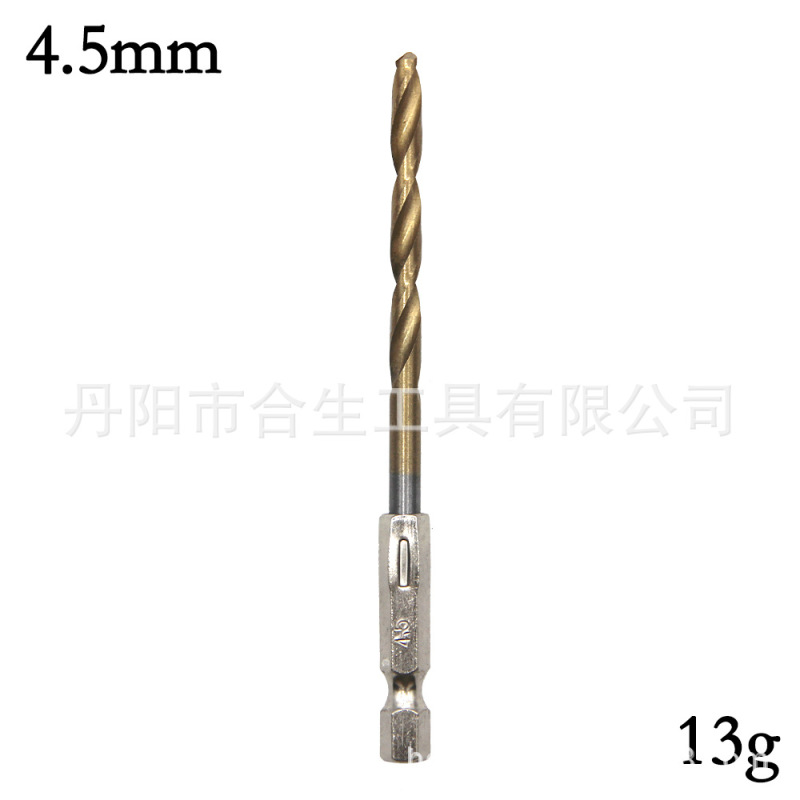六角ハンドル13pcチタンメッキ麻花ドリル1.5-6.5mm電気ドリルドライバードリル風ドリルセット|undefined