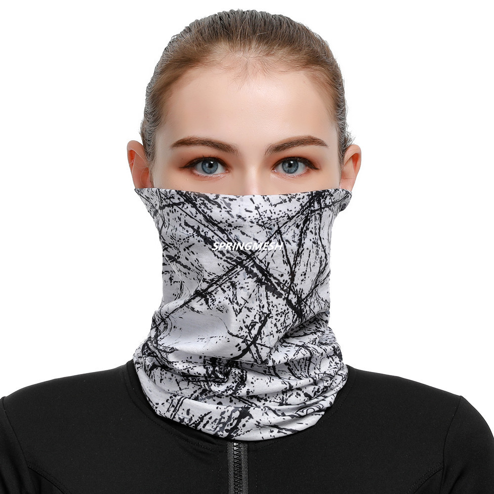 Outdoor sun protection and UV protection face mask for men and women, breathable neck protector, cycling neck gaiter, seamless magic headscarf