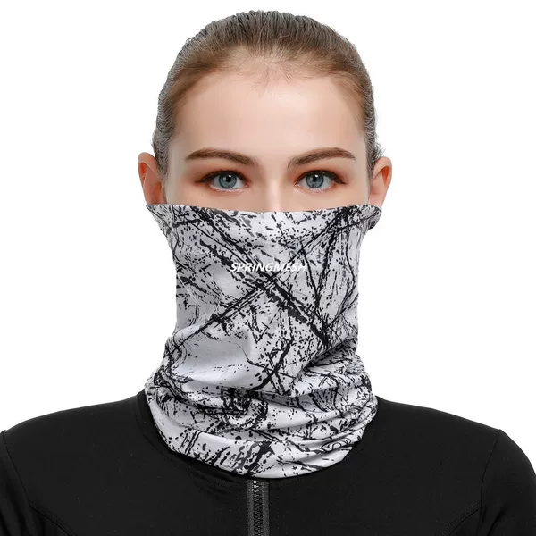 Outdoor sun protection and UV protection face mask for men and women, breathable neck protector, cycling neck gaiter, seamless magic headscarf