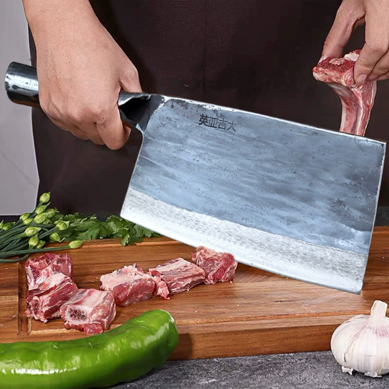 亚英 Manual bone chopping knife, weighted bone chopping knife, bone chopping knife, special knife for selling pork, commercial beef bone knife, large bone
