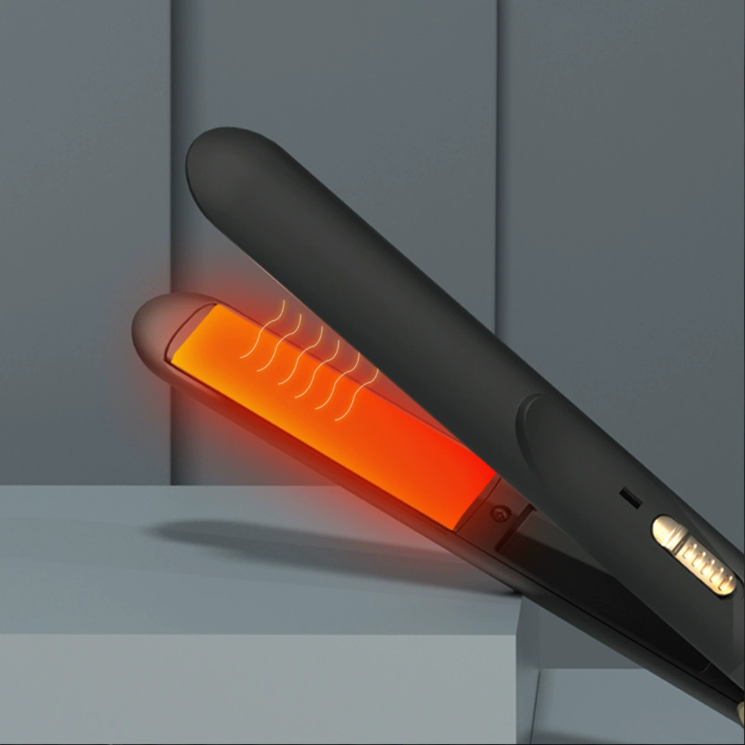 Поворотная заколка для кудрявых волос RIWA Lei Wa портативная RB-8200 черная прямой ролик