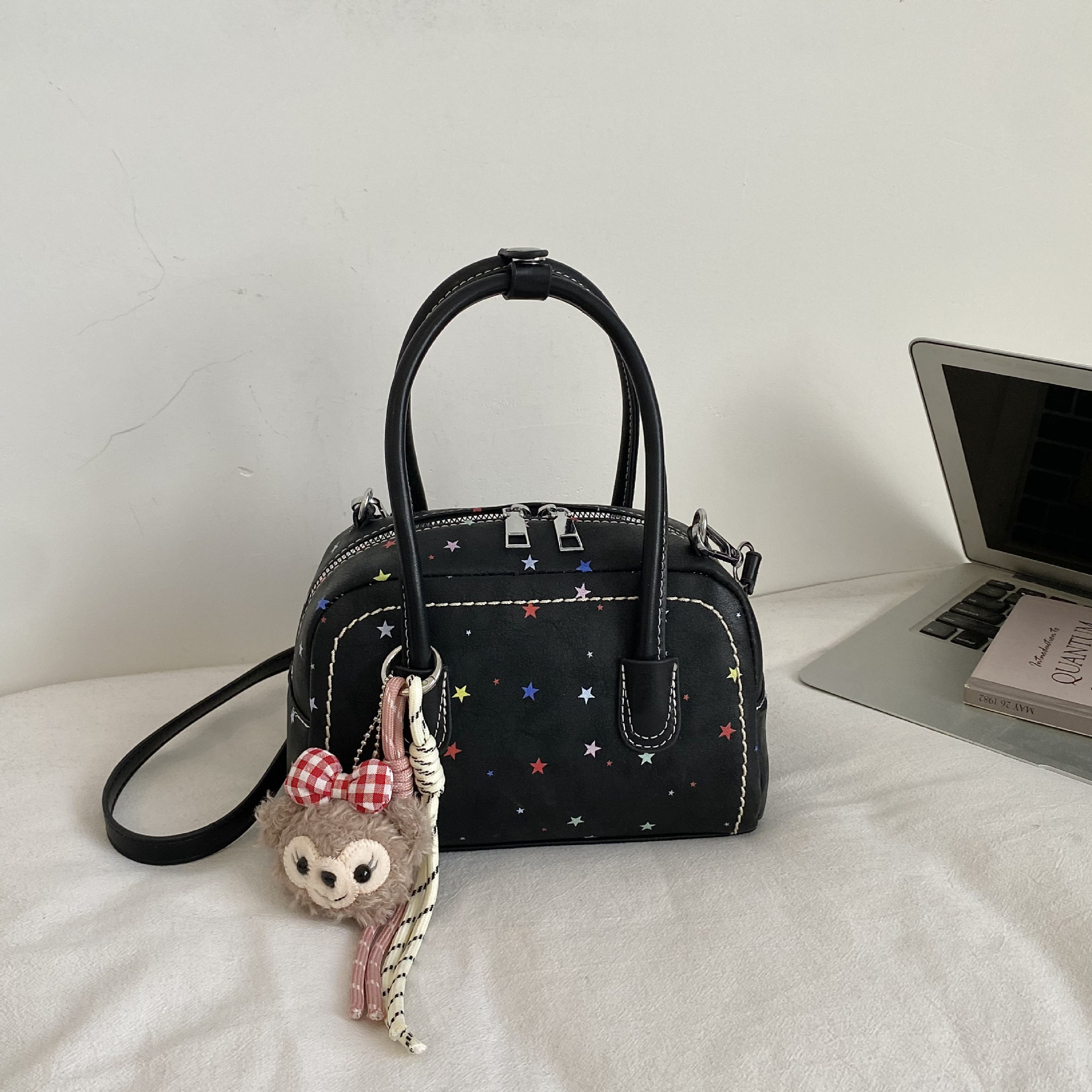 Nicho flor impresión bolsos pequeños bolsos de transporte de hombro bolsos de brazo de moda diarios bolsos portátiles image 7