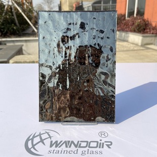 Gray mirror glass electroplated glass art decorative glass [WD007]]
