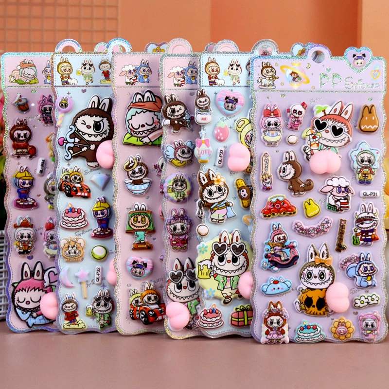 Sanrio, гель для кожи ягодиц, детская наклейка с мультфильма, антистресс, единорог, панда