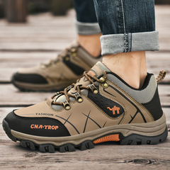 戶外大碼登山鞋中老年 男士軟底徒步運動鞋休閒鞋旅遊輕便爸爸鞋