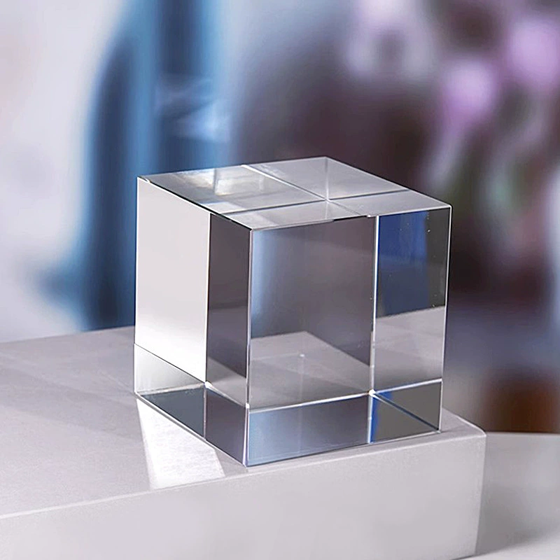 Pujiang фабрика прямых продаж хрустальный стеклянный квадрат оптом кубоидный хрустальный куб ремесло