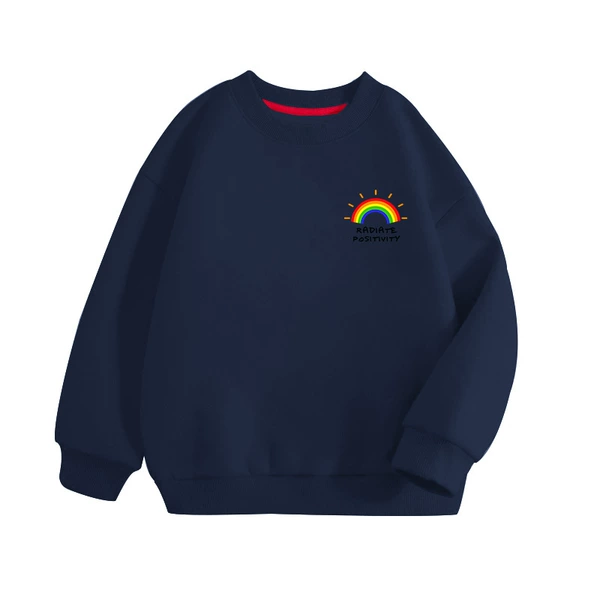 Navy blue sunshine rainbow