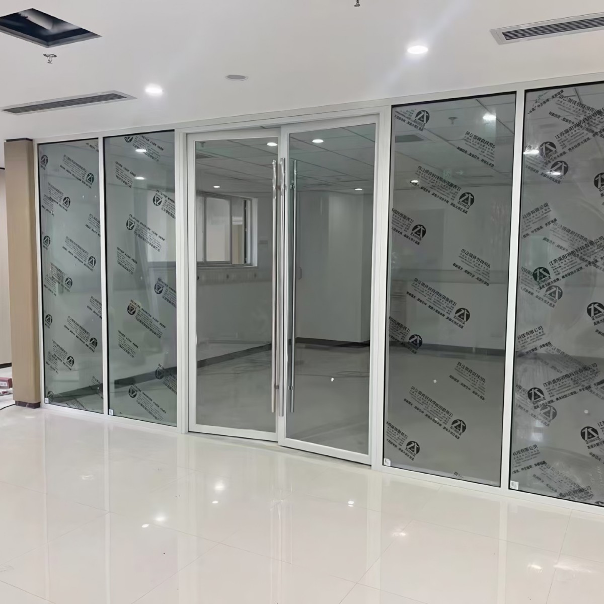 广东全钢防火玻璃隔断A类隔断防火隔断工厂写字楼办公室玻璃隔断