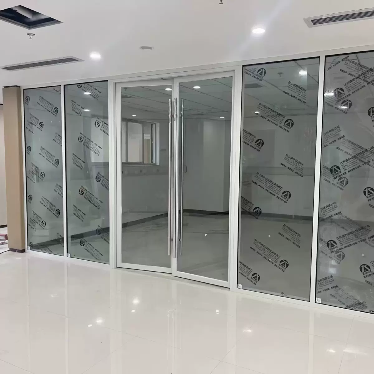 广东全钢防火玻璃隔断A类隔断防火隔断工厂写字楼办公室玻璃隔断