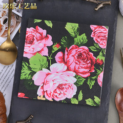 Factory New Colorful Peony Print Napkins Pineapple Paper Towels Creative Party Tissue Wood Pulp Paper Towels