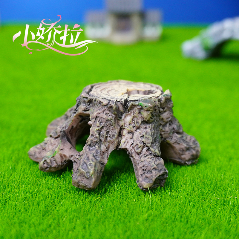 Nueva decoración de paisajismo de pecera, simulación de resina, raíces de madera muerta, raíces de árboles viejos, decoración de mini raíces de madera, micro paisaje