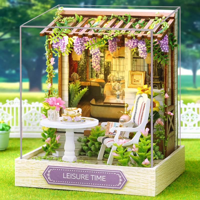 Smart House DIY House Happiness Pavilion Moon Magic Sweet Time Tea Encounter Revolving Food House