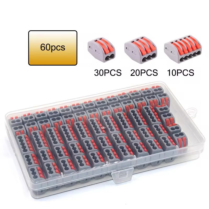 60PCS PCT-212 213 215 60只组合套装 60个盒装快速接线端子