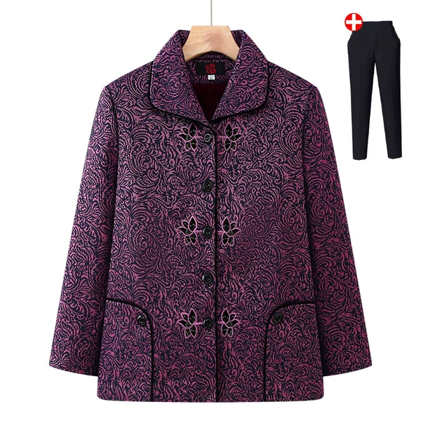 Purple autumn thermal underwear, trousers