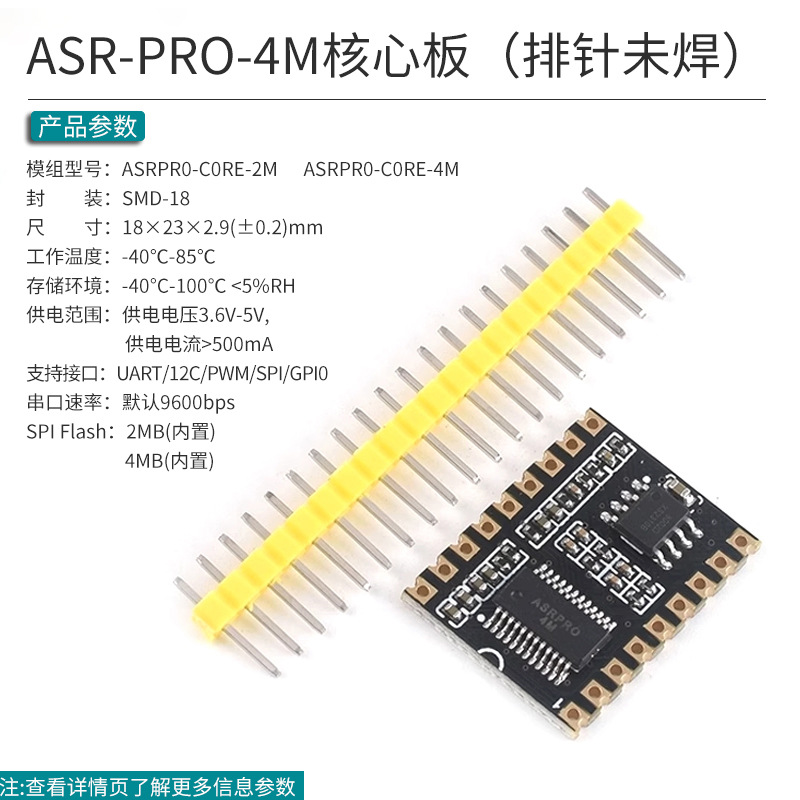 Asr-pro-4m core board (pin header not soldered)