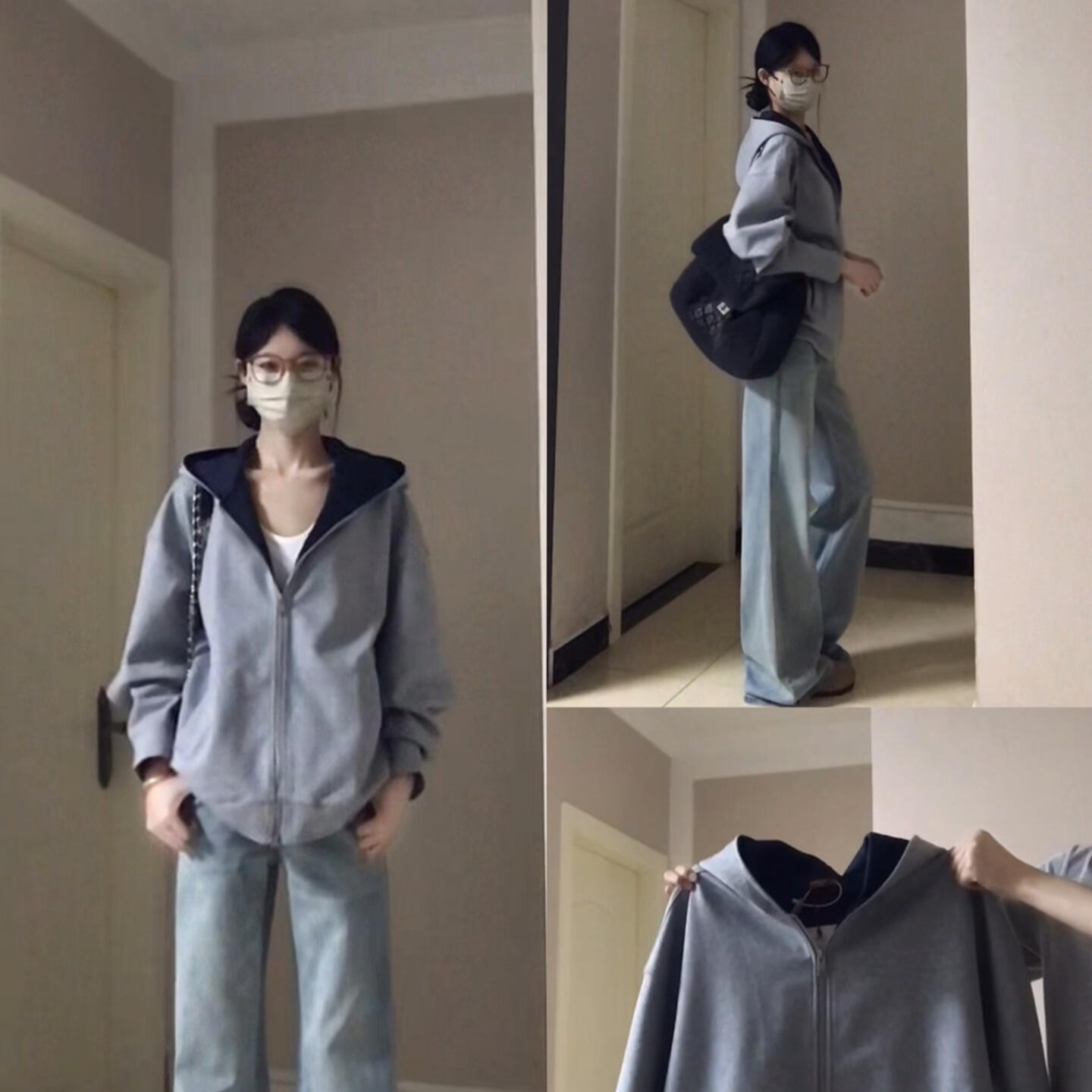 即墨卫衣外套秋冬连帽女2025新款拉链休闲女装保暖上衣外套款加绒