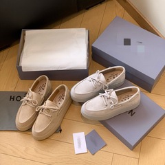 2025春夏新款H681船鞋真皮系带增高厚底鞋一脚蹬乐福鞋休闲鞋女鞋