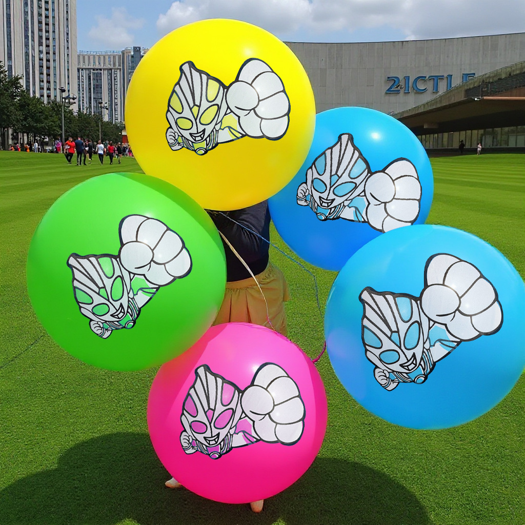 36 pulgadas de globo de látex grueso red tierra roja bola explosiva césped al aire libre juguetes para niños parques puestos al por mayor globo grande
