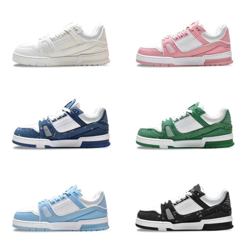 High Version 2023 Lujia Trainer White Cement White Shoes Women's Black and White Panda Shoes Casual Couple Sports