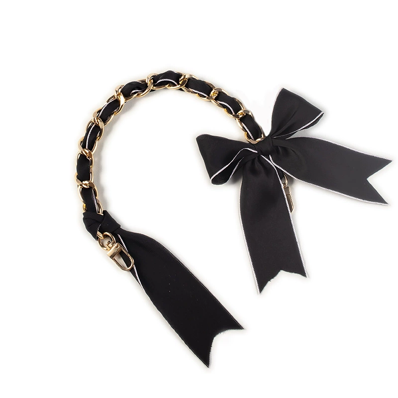 Bag, chain, woven metal handheld accessories, decorations with bow