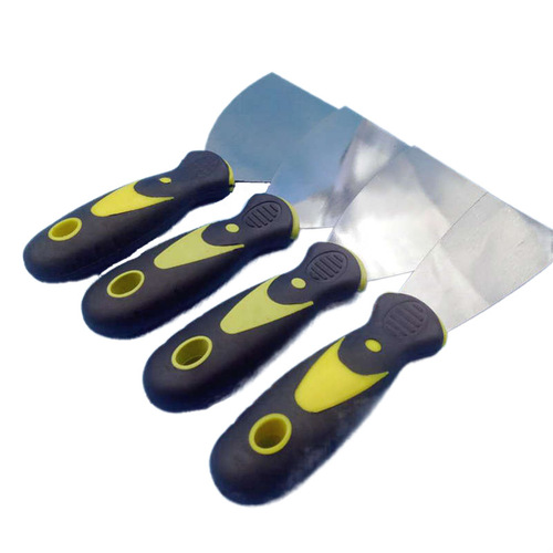 Two-color handle oil gray knife 1 inch 2 inch 3 inch 4 inch 5 inch 6 inch rubber handle scraper putty knife stainless steel cleaning shovel 